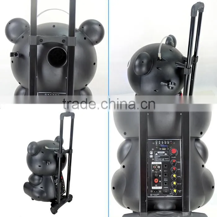 Beautiful design plastic portable speakers with light and RC