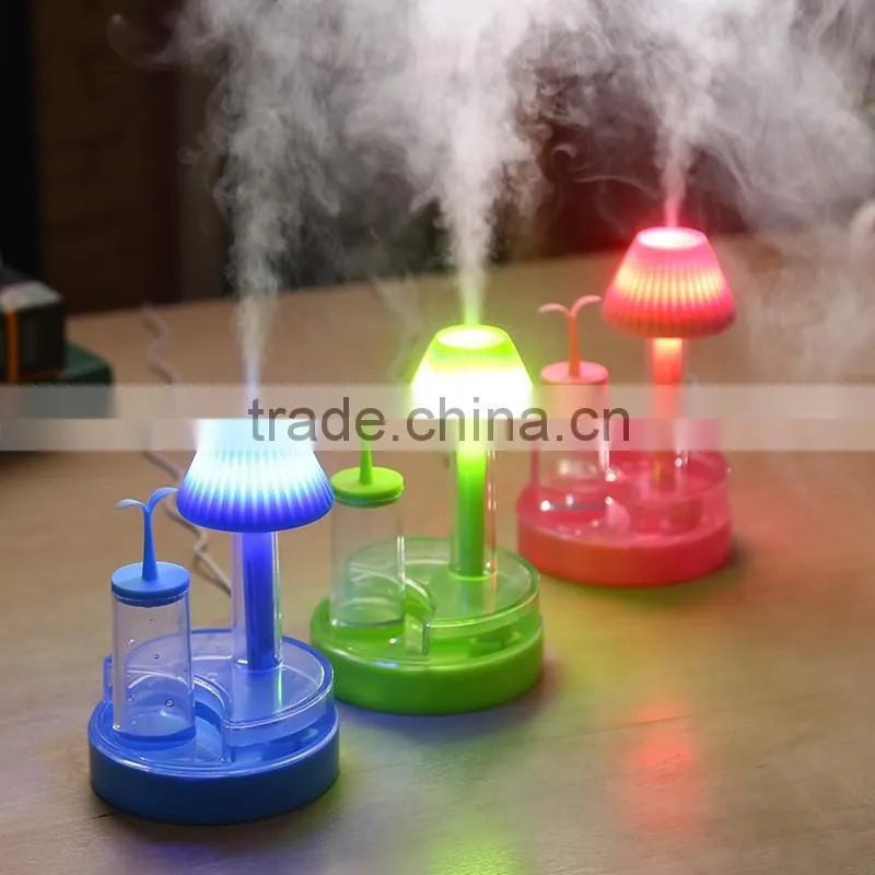 functional air purifier with table lamp for room/ Green buds humidifier