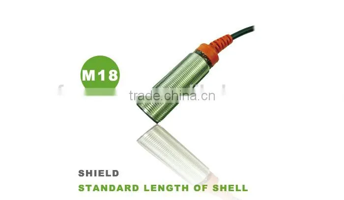 Inductive Proximity Sensor F3C-18KS05 series, M18 Cylindrical Inductive Sensor, DC12~24v, 3-wire, 2m Soft Cable.