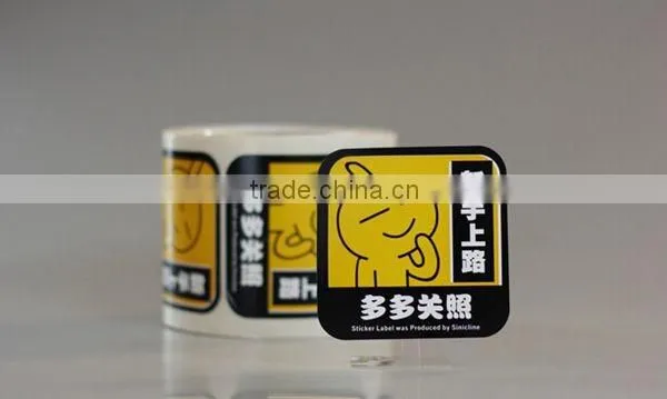 irregular shape sticker label printing cheap price