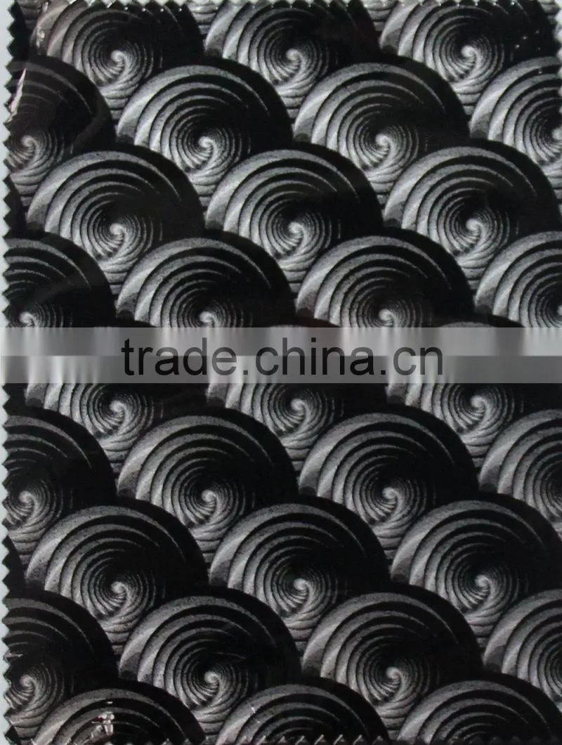 Elegant ! Cotton Backing synthetic leather material for decoration usage