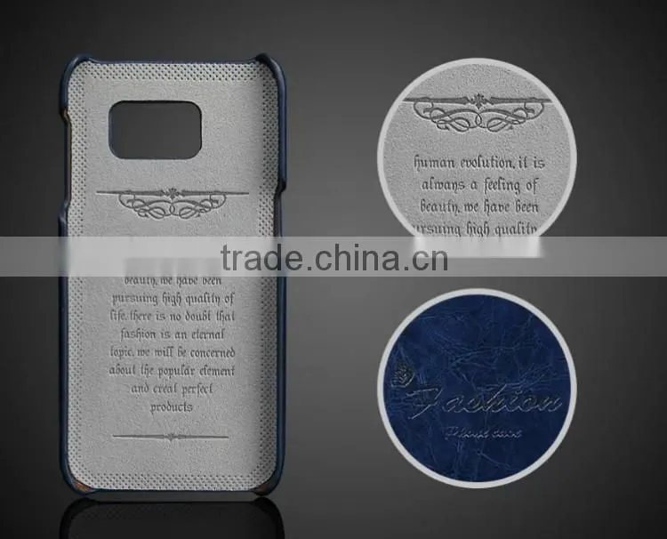High Quality Oil-wax Leather Case with Card Slot Leather Back Cover Cases For Samsung Galaxy S7 / Galaxy S7 Edge