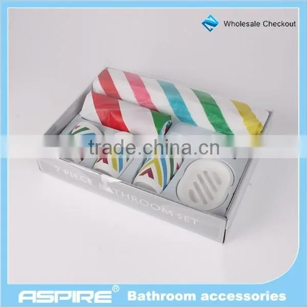Houseware ceramic plastic bathroom accessories