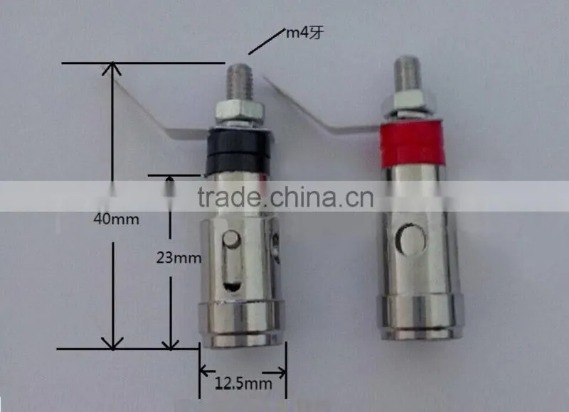 Spring Loaded Gold Plated Speaker Binding Posts Terminals