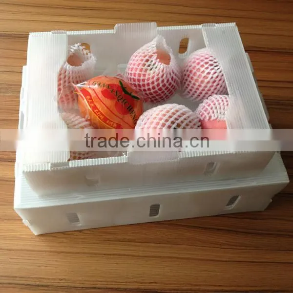Corrugated plastic packaging box for apple