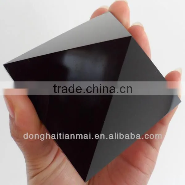 Natural Obsidian Crystal Pyramid Armenian Obsidian Rock Pyramid For Sale / Obsidian Pyramid for Meditation