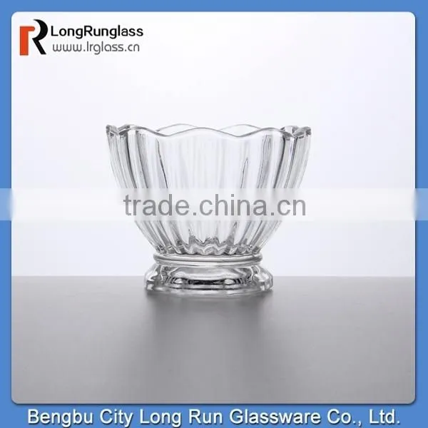 LongRun 2015 Stocked Feature 1360g Antique ice cream dessert glass cup factory supply