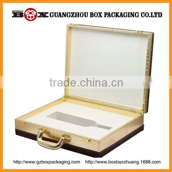 White Pu Leather Suite Case Storage Box