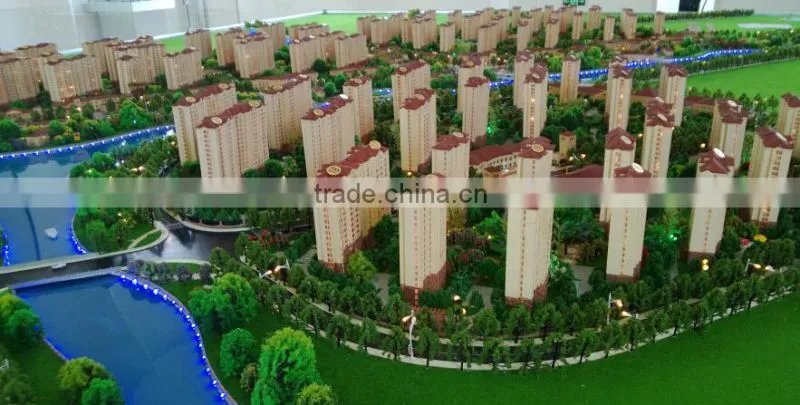 Scale 1/200 Service Flat House Building Model real estate