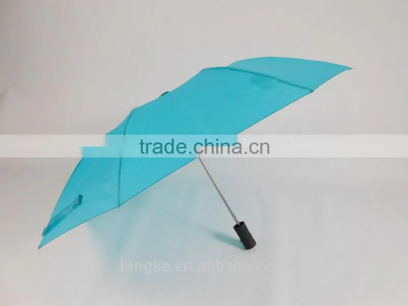 sky-blue folding umbrella 2 fold bright color rain umbrella