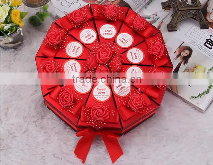 High quality Custom cardboard paperboard party favour boxes for weddings