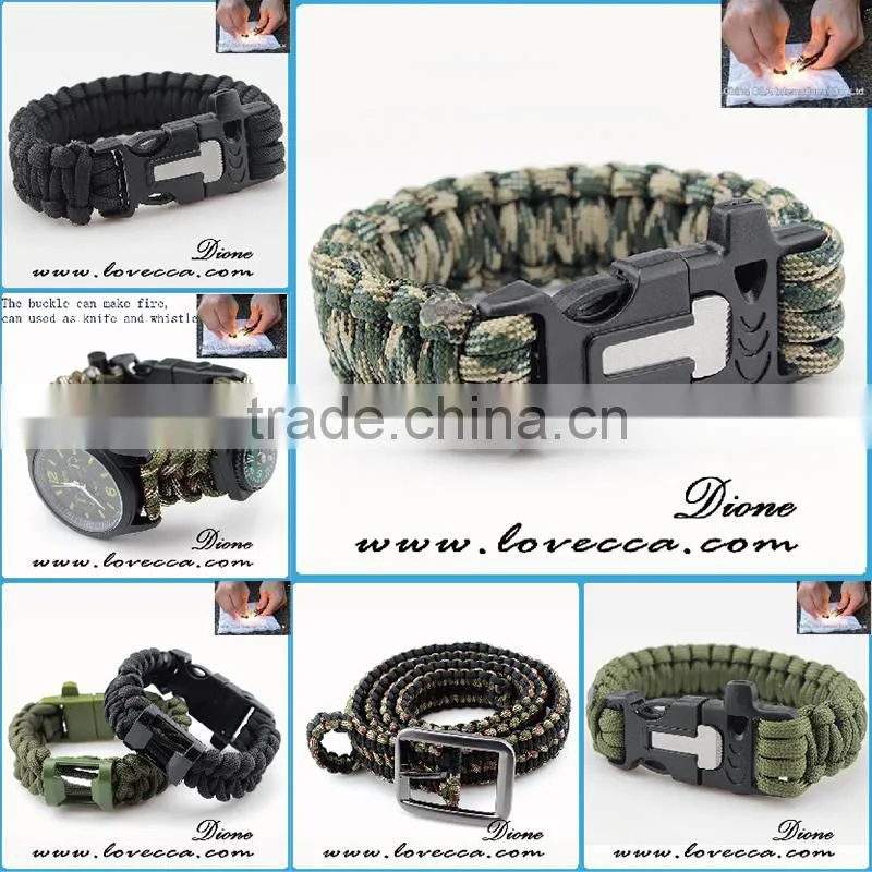 Adventure Paracord survival bracelet bottle opener bracelet outdoor