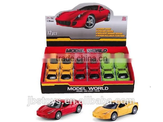 1: 28 pull back alloy car
