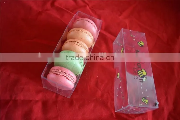 clear macaron plstic box