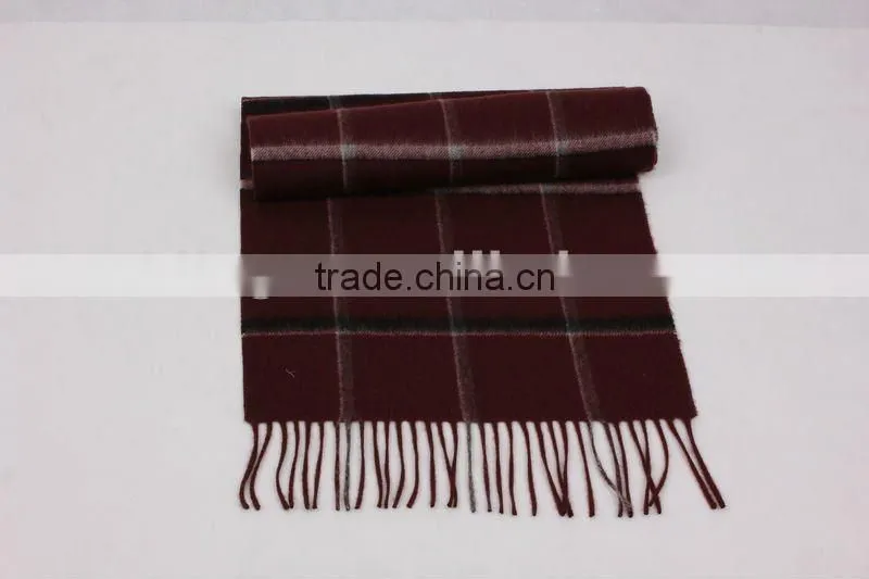 checked Cashmere Scarf scarfs/mufflers