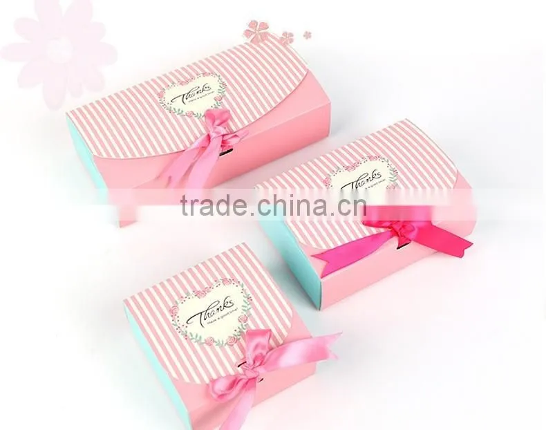 Hottest price for the paper gift packaging box with ribbon bow