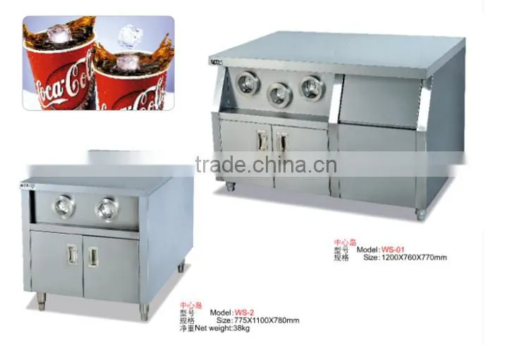 Best quality Commercial restaurant Center Island worker table on Sale