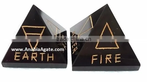 Rose Quartz Flat Stick Chakra Gemstone Energy Generator : Gemstone Amethyst Tetrahedron