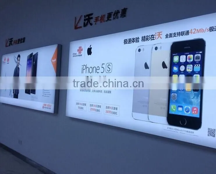 fabric frameless advertising Aluminum Profiles ,textile backlit light box frame Aluminum manufactory