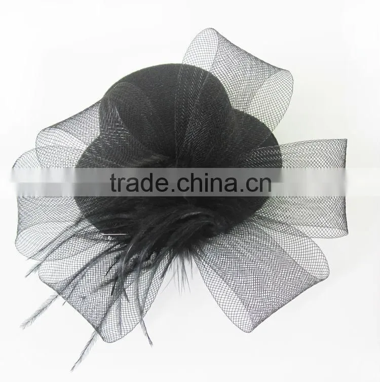 MYLOVE 2 colors feather hat in stock bridal hair accessory for women MLXM021
