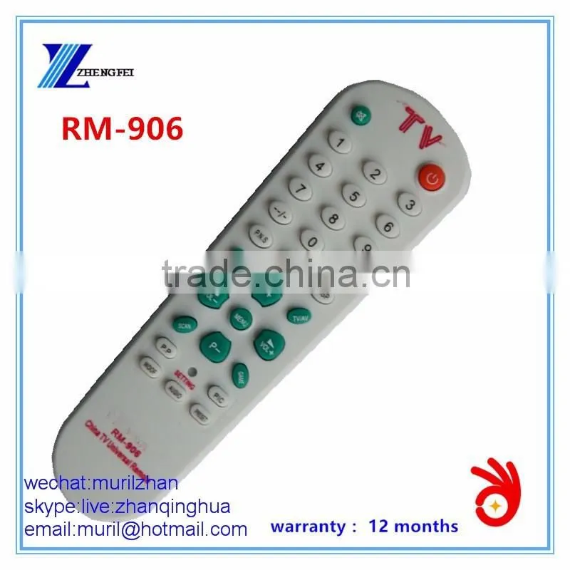 ZF White 41 Keys VOX ELECTRONICS TV Remote Control with 2*AAA 1.5V Battery