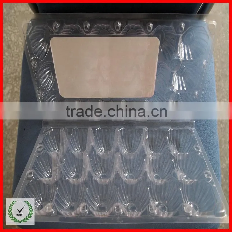 clear disposable plastic egg tray