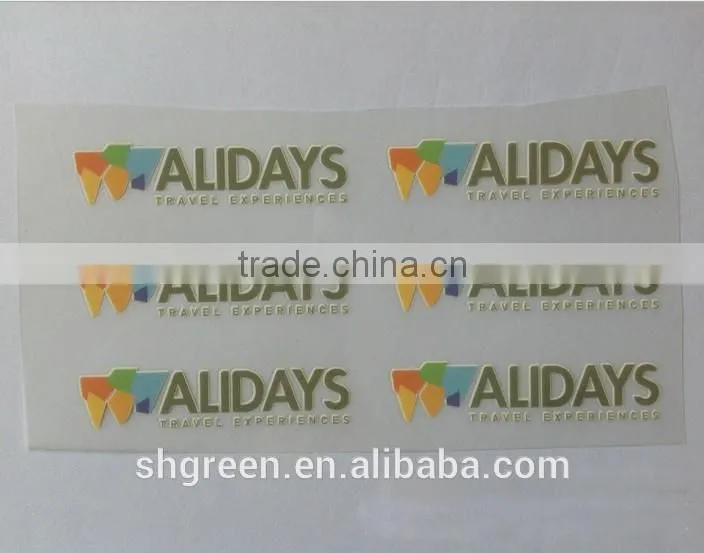 Garment collar PVC film heat press seal label