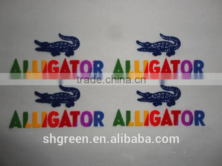 Soft flock logo thermal transfer sticker