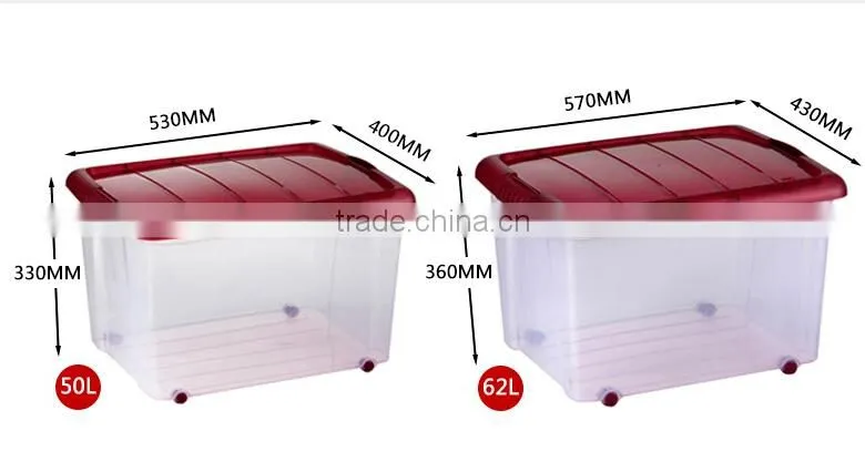 Professional manufacturer for clear plastic storage box with lid