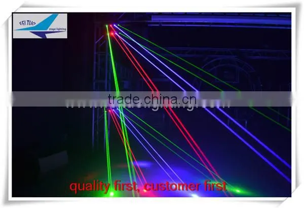 8 lens 10w rgb laser stage lighting moving head laser light