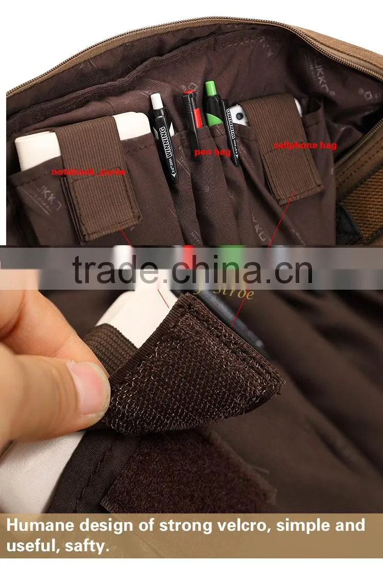 Outdoor Hiking backpack canvas vintage daypack for Travel