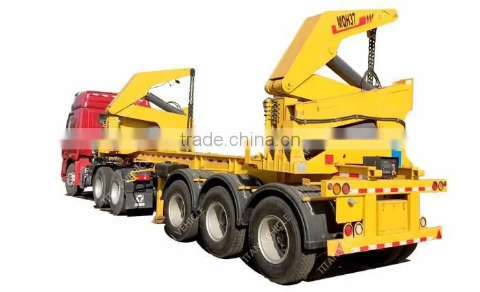 TITAN 20 ft container side lifter self-loading trailer for Djibouti Market
