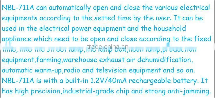 Digital Timer Switch NBL-711A