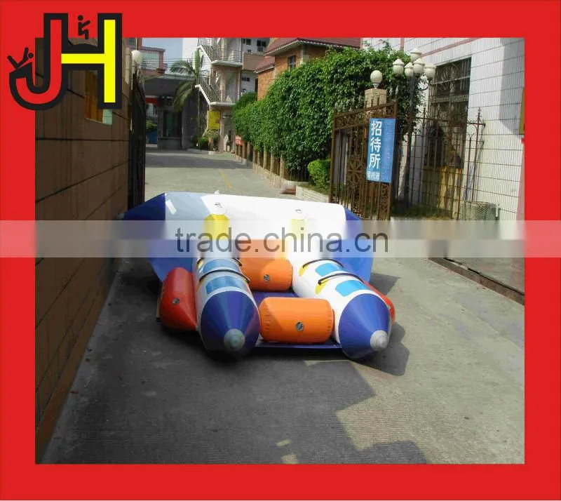 2016 8 Person SingleTube Inflatable Water Games Flyfish Banana Boat For Sale