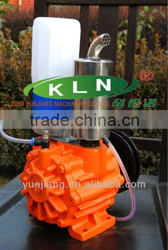 fixed pipeline milking machine group of two buckets