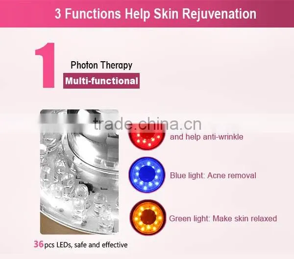 Multifunctional rechargeable face massager vibrator