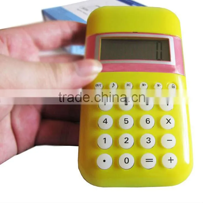 promotional gift flash night light 8 digital electronic calculator for students
