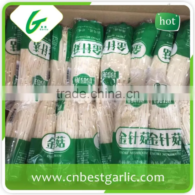 Boiled fresh enoki mushroom