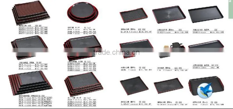 Plastic rectangular non-slip Tray