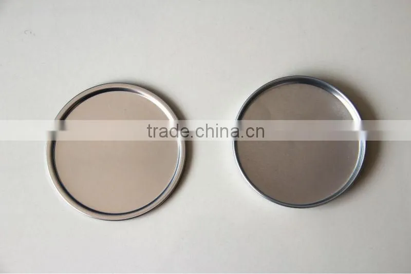 Metal tinplate lid for paper tube with SGS / FDA certificates