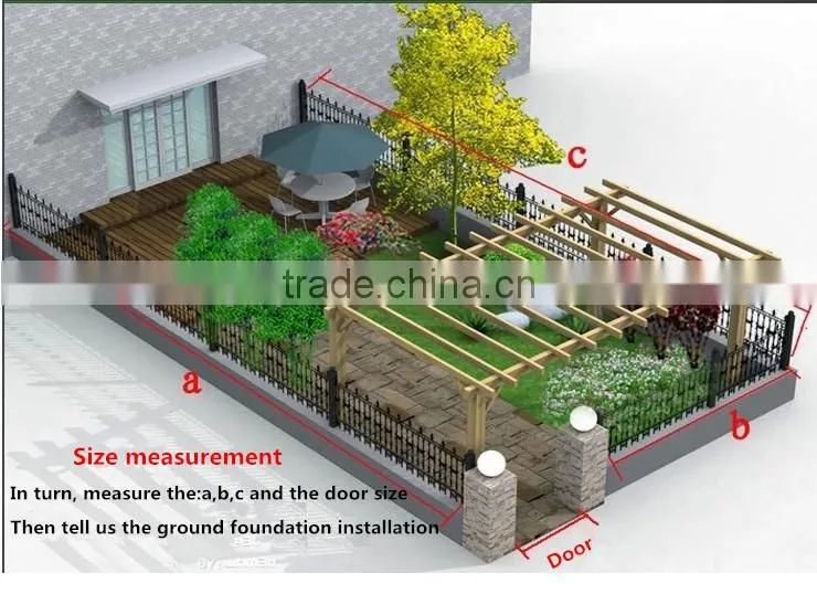 outdoor pvc galvanized steel garden edging fence plastic steel lawn edging fencing