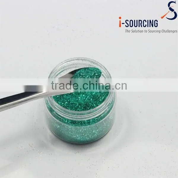 blue,orange and green glitter powder