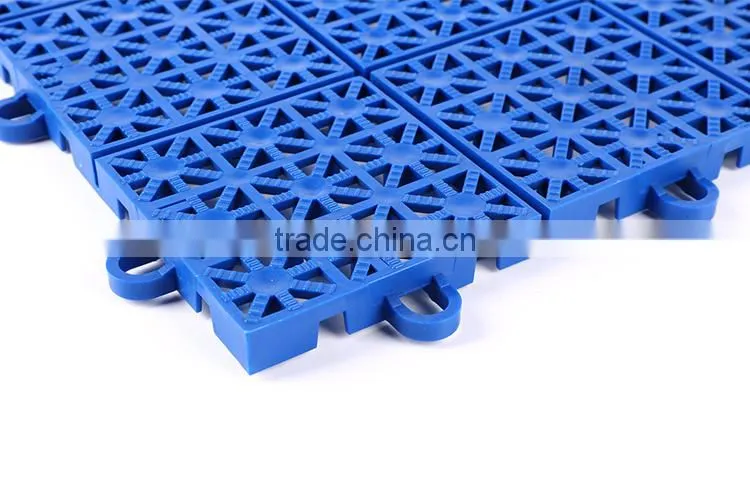 Easy clean anti-slip and fluid drainage PP swimming pool mat
