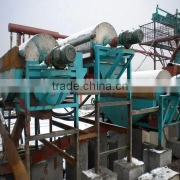 Permanent magnet wet drum magnetic separator counter-current type