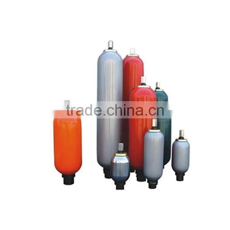 Hydraulic bladder accumulator for hydraulic die casting machine