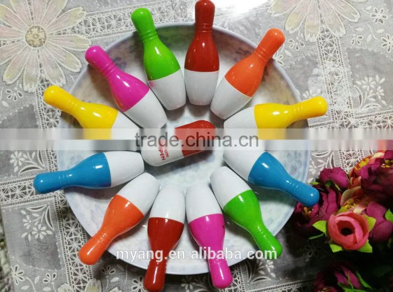 Professional Manufacturer Promotional bowling Ball Pen/ plastic ball pen, ball point pen/hot sale advertising ball pen