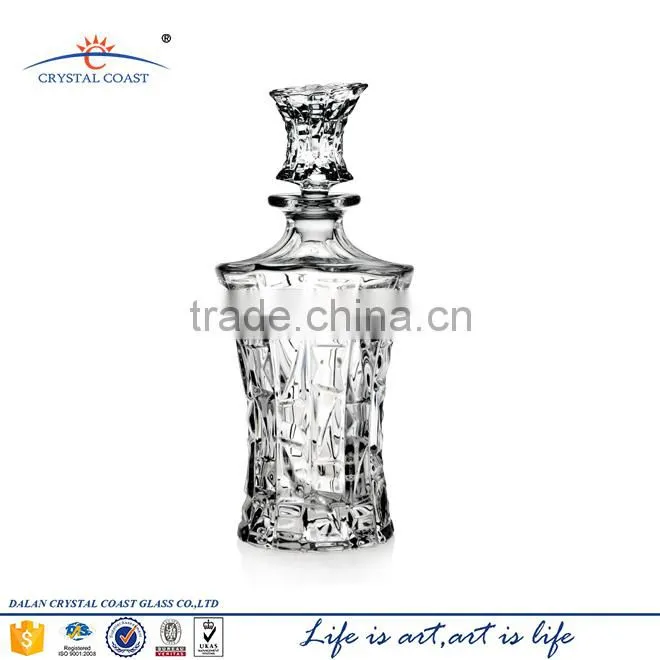 manufacture luxury fancy unique glass whisky decanter
