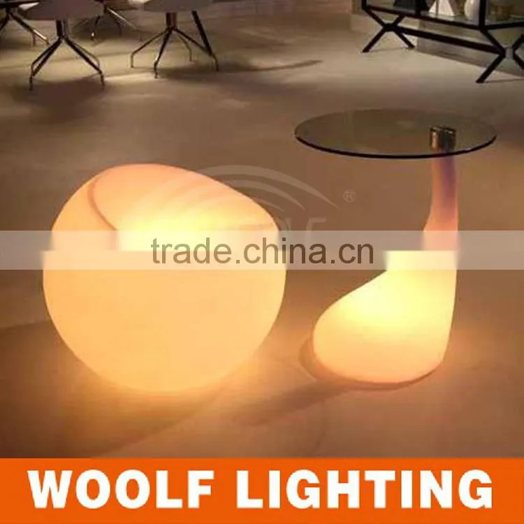 Fancy Living Room Hotel Modern Design LED Glass Coffee Table