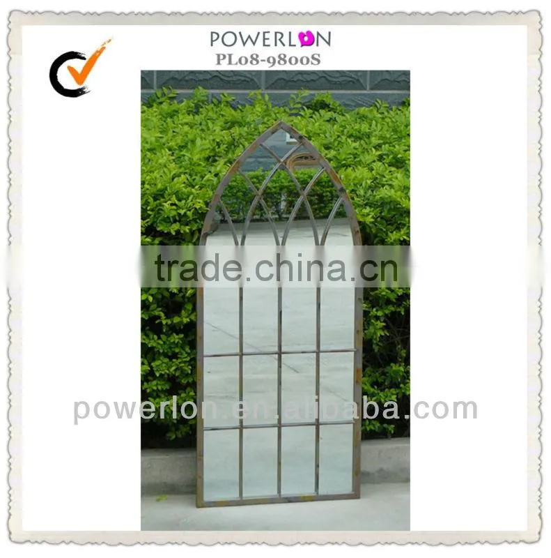 Simple Line Rustic Decorative Iron Mirror Wall
