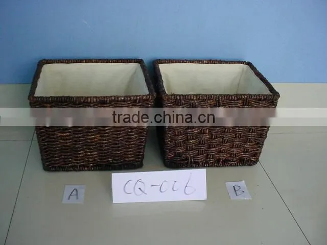 black water hyacinth basket seagrass baeket sea grass basket